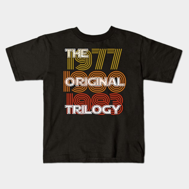 Original Trilogy Kids T-Shirt by triggerleo